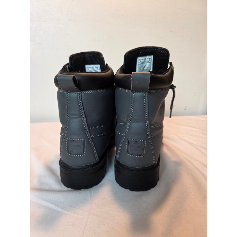 Fila Edgewater 12 Mens Boots Dark Gray Lace Up Ankle Lug Sole 1SH40061-051 US 10 - Picture 4 of 15